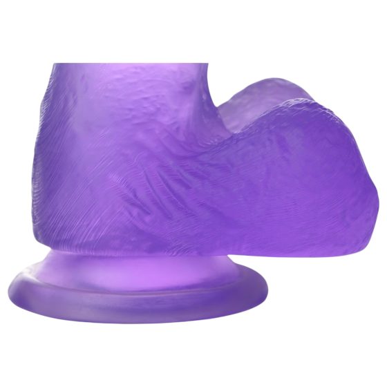 Lovetoy Jelly Studs - Dildo s přísavkou - 15 cm (fialová)