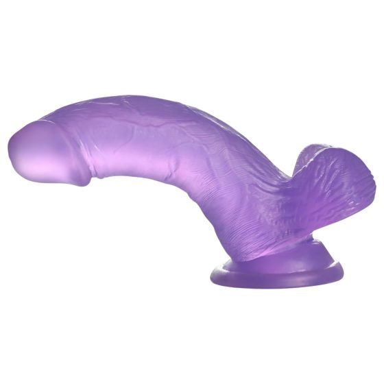 Lovetoy Jelly Studs - Dildo s přísavkou - 15 cm (fialová)
