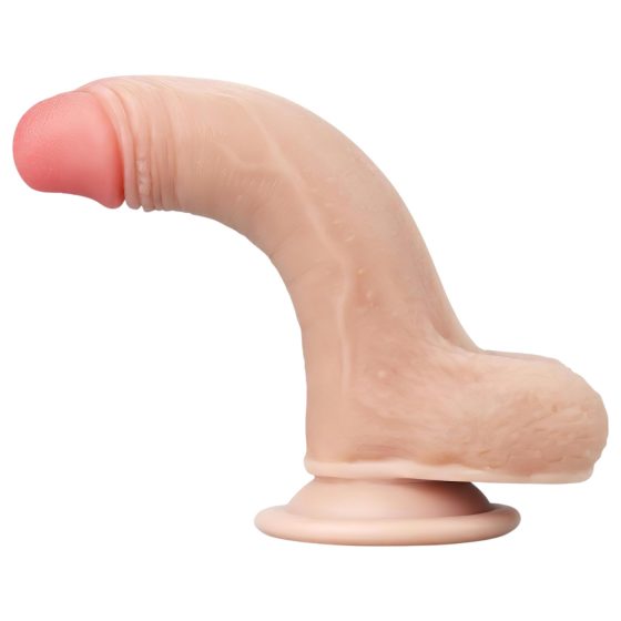 Lovetoy Sliding-Skin - dvouvrstvé dildo - 18cm (přírodní)