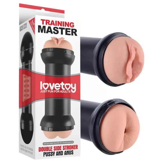 Lovetoy - masturbátor vagina a anus - realistický - tělová barva