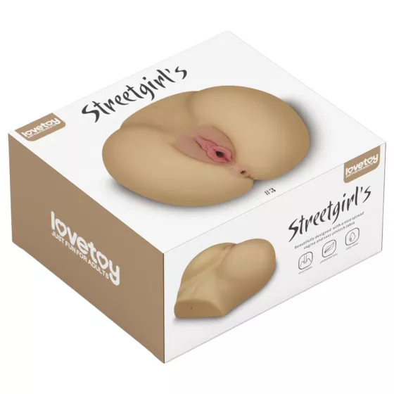 Lovetoy Streetgirl's - masturbátor torzo vagína a zadeček - realistická barva
