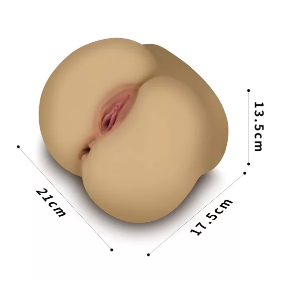 Lovetoy - masturbátor torzo - vagina a zadeček - realistický, tělová