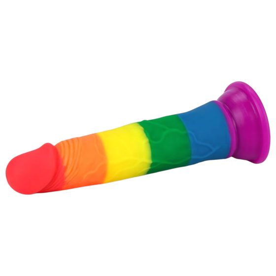 Lovetoy Prider - realistické dildo - 19cm (duhové)