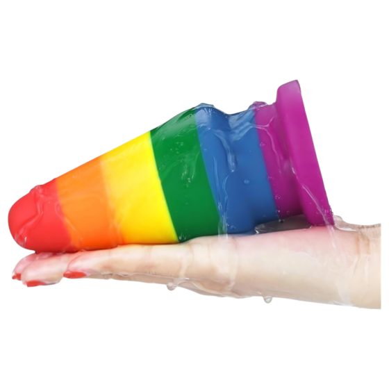 Lovetoy Prider - anální kolík - 15 cm (duhový)