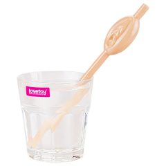 Lovetoy - slámka s vaginou (přírodní)