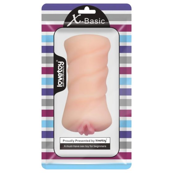 Lovetoy X-Basic - umělá vagína masturbátor (přírodní)