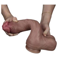   Lovetoy Nature Cock - dvouvrstvý realistický dildo - 26 cm (přírodní)