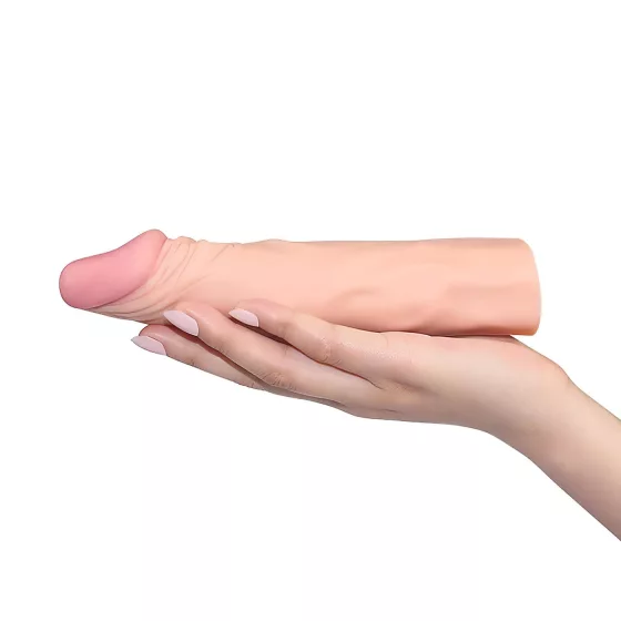 Lovetoy Pleasure X-tender - návlek na penis - 19 cm - tělová