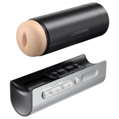   Lovense Solace Pro - aplikací ovládaný přirážecí masturbátor pro muže (černý)