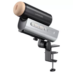   Lovense Solace Pro - aplikací ovládaný přirážecí masturbátor pro muže (černý)