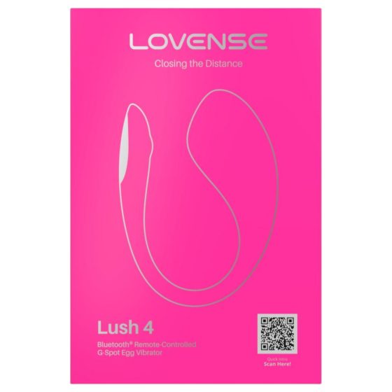 Lovense Lush 4 - vibrační vajíčko - chytré ovládání - růžové