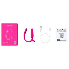   Lovense - anální vibrátor pro páry - chytrý, ovládání mobilem - růžový