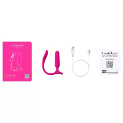   Lovense Lush Anal - anální vibrátor ovládaný aplikací, s LED - růžový