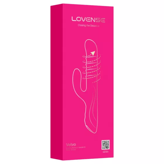 LOVENSE VELVO - chytrý, rotační perličkový vibrátor (růžový)