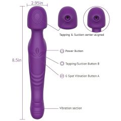   Tracy's Dog Wand - pulzující masážní vibrátor (fialový)