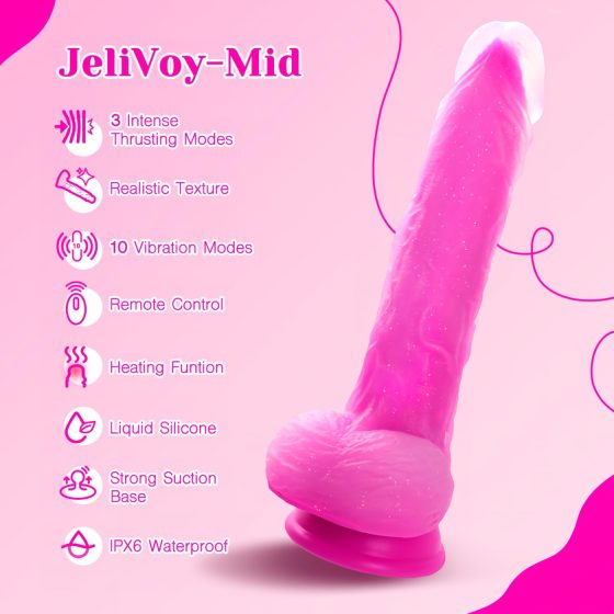 Tracy's Dog Jelivoy-Mid - realistický vibrátor - 20 cm (růžový)