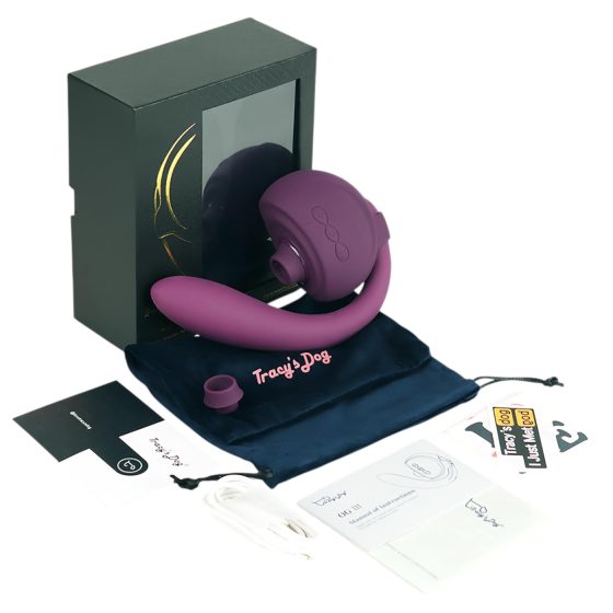 Tracy's Dog OG 3 - G-bodový vibrátor s klitorální stimulací (fialová)