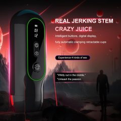 Leopard - pohybující se vibrační masturbátor (černý)