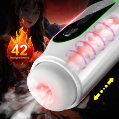 Leopard - pohybující se vibrační masturbátor (černý)