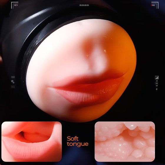 Leopard - ústa a umělá vagína penis vibrátor (přírodní)