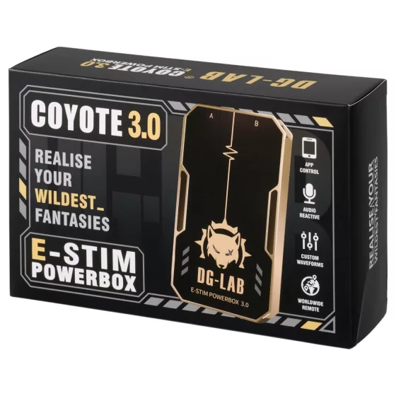 DG-LAB Coyote 3.0 - dvoukanálový ovladač elektrostimulace (černý)