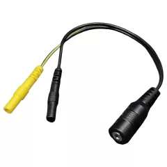   DG-LAB - rozdělovač elektrod z 2,5mm zásuvky na 2mm (černý)