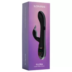  LOVISS Flower - vibrační stimulátor klitorisu a bodu G s pohyblivým ramenem (černý)
