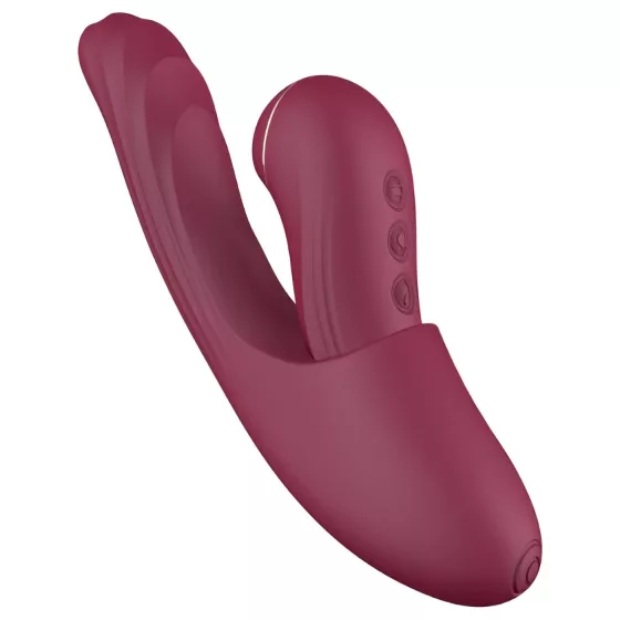 Vibeconnect - vibrátor na G-bod a klitoris - 2v1 - silikon - červený