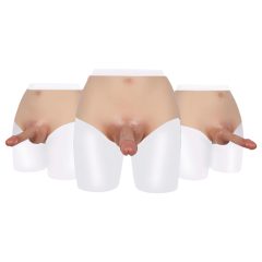Dreamtoys realistický strap-on penis (přírodní)