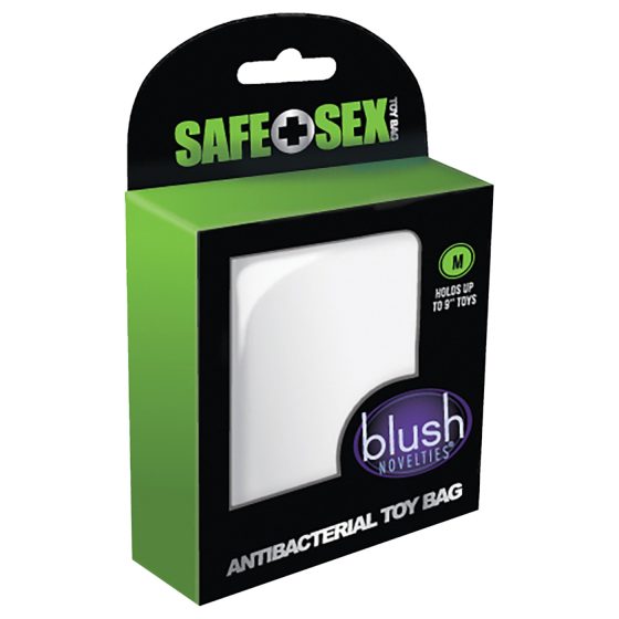 Safe Sex - antibakteriální taška na úschovu erotických pomůcek (šedá)