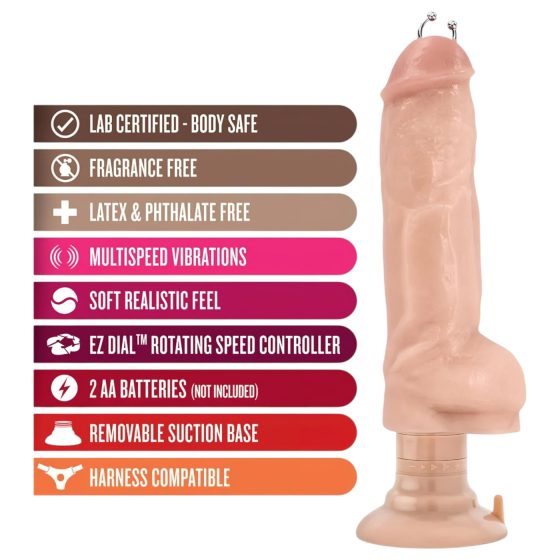 Blush Bad Boy - piercinges vibrátor - 17cm (natúr)