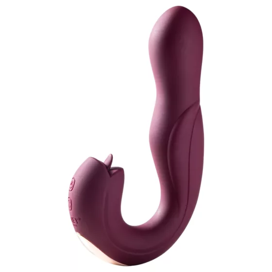 Honey Play Box Joi - rotační G-bod vibrátor s lízátkem - fialový