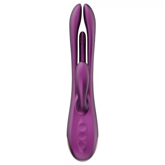 Honey Play Box Terri - vibrátor s aplikací a stimulací klitorisu (fialový)