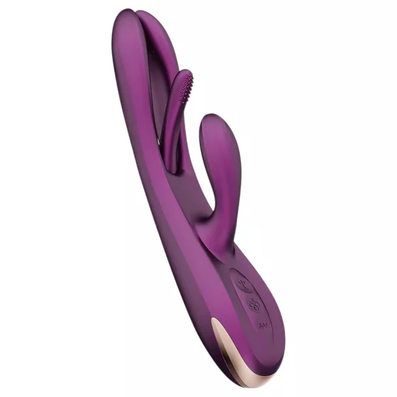 Honey Play Box Terri - vibrátor s aplikací a stimulací klitorisu (fialový)
