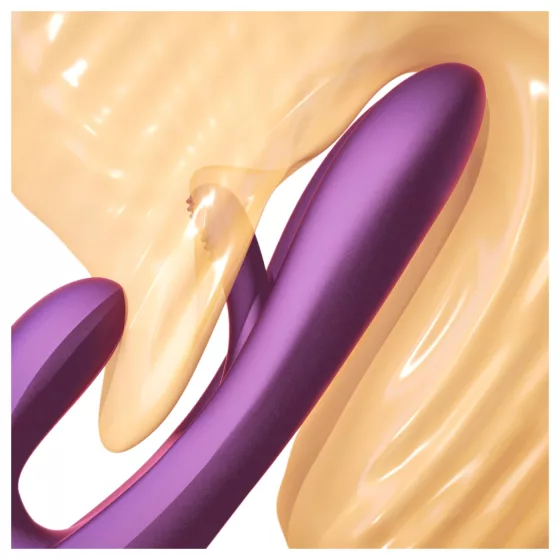Honey Play Box Terri - vibrátor s aplikací a stimulací klitorisu (fialový)
