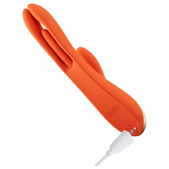 Honey Play Box Terri - vibrátor s klitorálním ramenem ovládaný aplikací (oranžový)