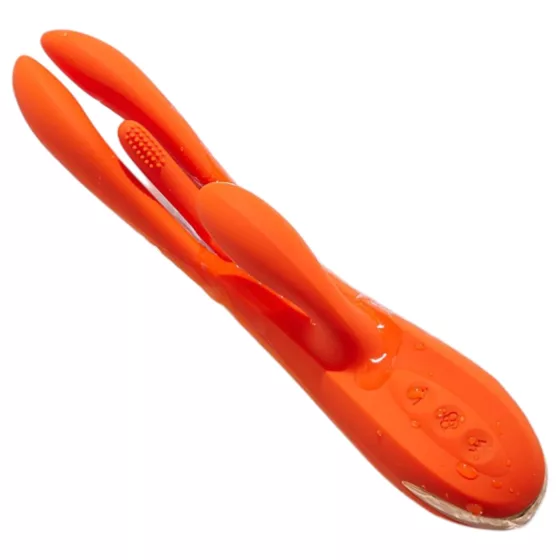 Honey Play Box Terri - vibrátor s klitorálním ramenem ovládaný aplikací (oranžový)