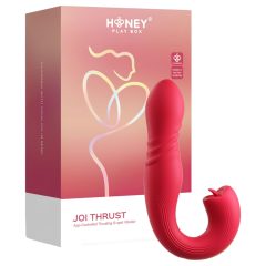   Honey Play Box Joi Thrust 2 - vibrační licker s posuvem - červený