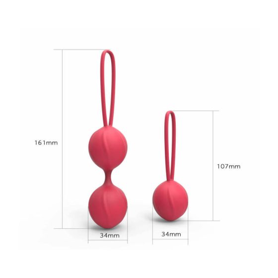 Cotoxo Cherry - dvoudílná sada venušiných kuliček (červená)