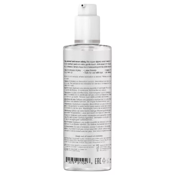 Wicked Simple Aqua - 100% veganské lubrikant (120 ml)