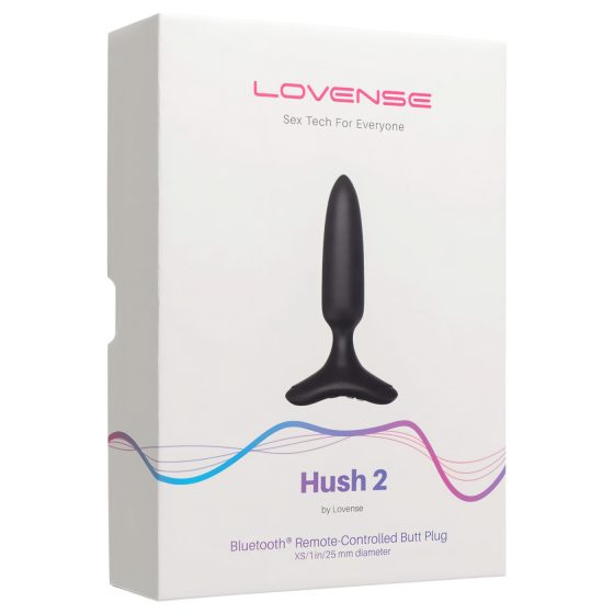 LOVENSE Hush 2 XS - nabíjecí malý anální vibrátor (25 mm) - černý