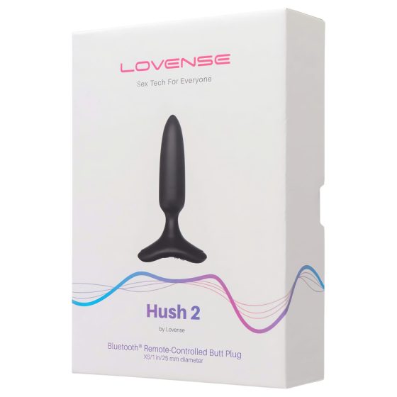 Lovense - anální vibrátor Hush 2 XS - nabíjecí - 25 mm - černý