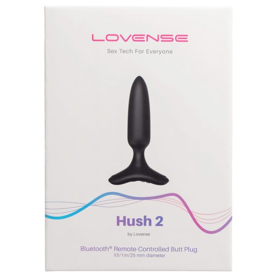 Lovense - anální vibrátor Hush 2 XS - nabíjecí - 25 mm - černý