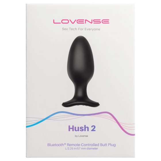 LOVENSE Hush 2 L - dobíjecí anální vibrátor (57mm) - černý