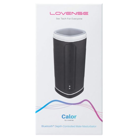 LOVENSE Calor - chytrý, ohřívací masturbátor (černý)