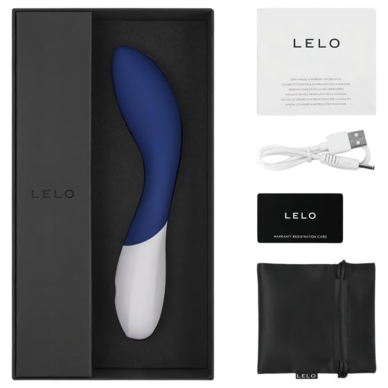 LELO Mona Wave - vodotěsný G-bod vibrátor (modrý)