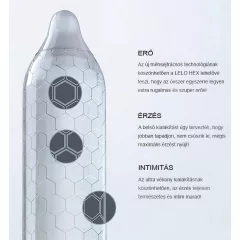 LELO Hex Original - kondom - ultra tenký - 3 ks