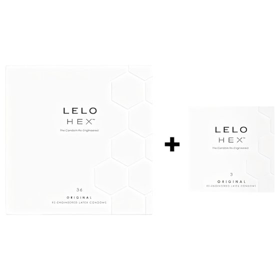 LELO Hex Original - Luxusní kondomy balení (36+3 ks)