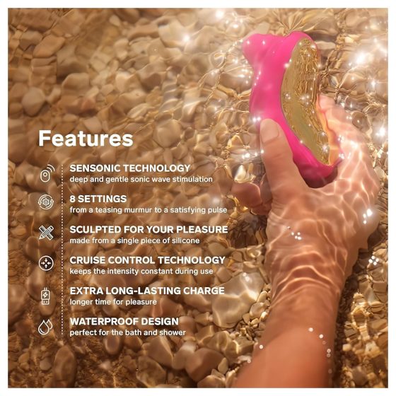 LELO Sona Cruise - stimulátor klitorisu vlnami - růžový