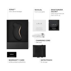 LELO Sona - stimulátor klitorisu vlnami - černý